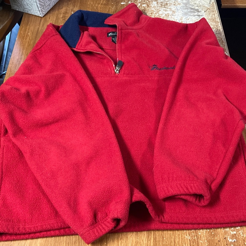 Budweiser Vibrant Red Fleece Top